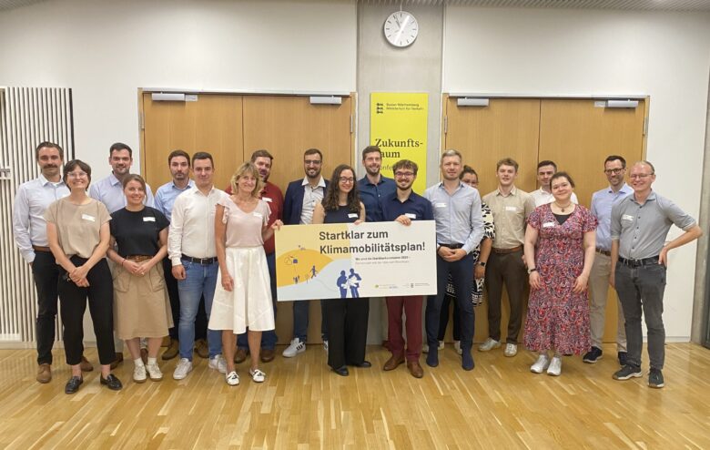 Gruppenbild bei der Abschlussveranstaltung Startklar zum Klimamobilitätsplan